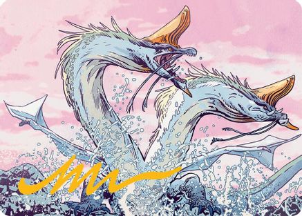 Twinmaw Stormbrood Art Card (39/54) (Gold-Stamped Signature) (AATDM-039)