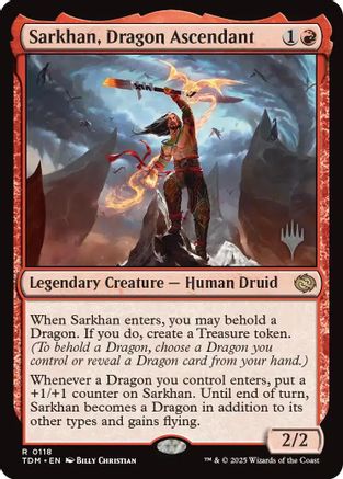 Sarkhan, Dragon Ascendant (PPTDM-118) (Foil)