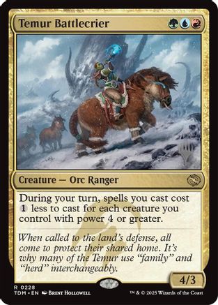 Temur Battlecrier (PPTDM-228) (Foil)
