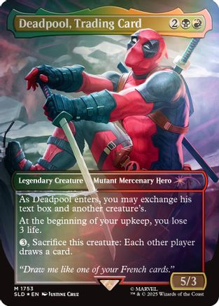 Deadpool, Trading Card (Rainbow Foil) (SLD-1753)