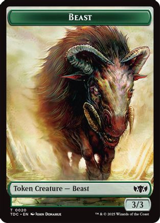 Beast // Treasure Double-Sided Token (TDC-20 // 16)