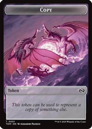 Copy // Dragon (0014) Double-Sided Token (TDC-1 // 14)