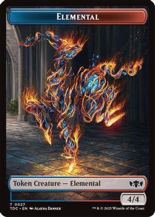Elemental (0027) // Monk Double-Sided Token (TDC-27 // 3)