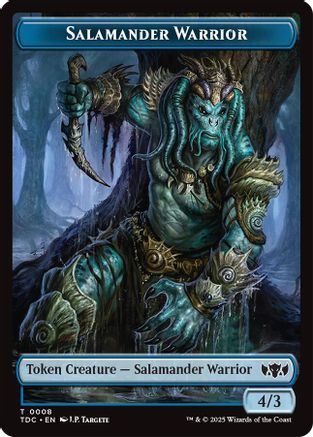 Salamander Warrior // Zombie Druid Double-Sided Token (TDC-8 // 10)