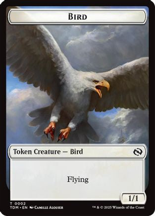 Bird // Monk Double-Sided Token (TDM-2 // 3) (Foil)