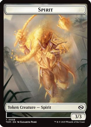 Spirit (0008) // Spirit (0009) Double-Sided Token (TDM-8 // 9) (Foil)