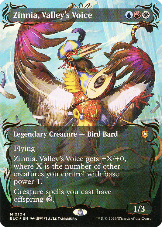 Zinnia, Valley's Voice (BLC-104) (Borderless) (Raised Foil)