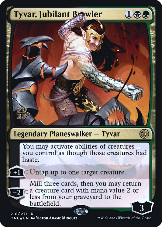 Tyvar, Jubilant Brawler (PRE-218S) (Foil)