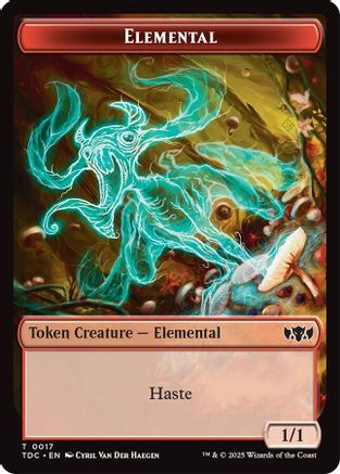Elemental (0017) // Warrior Double-Sided Token (TDC-17 // 13)