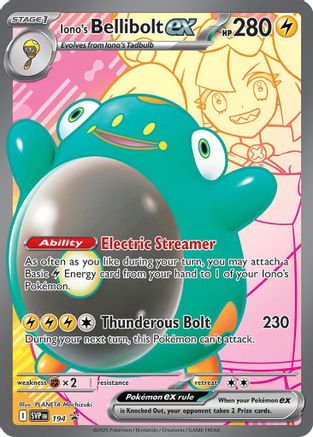 Iono's Bellibolt ex (SVP-194) (Holofoil)