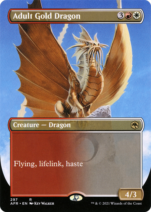 Adult Gold Dragon (AFR-297) (Borderless) (Foil)