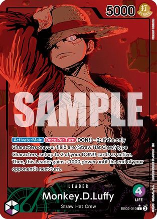 Monkey.D.Luffy (010) (Alternate Art) (EB02-010) (Foil)