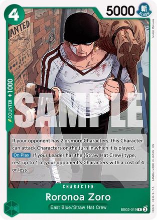 Roronoa Zoro (EB02-019) (Foil)