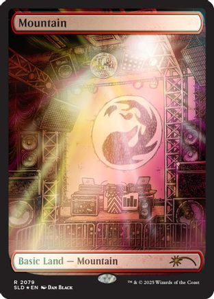Mountain (2079) (Rainbow Foil) (SLD-2079) (Full Art)