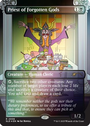 Priest of Forgotten Gods (Rainbow Foil) (SLD-2006)