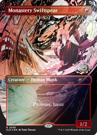 Monastery Swiftspear (2038) (Rainbow Foil) (SLD-2038)