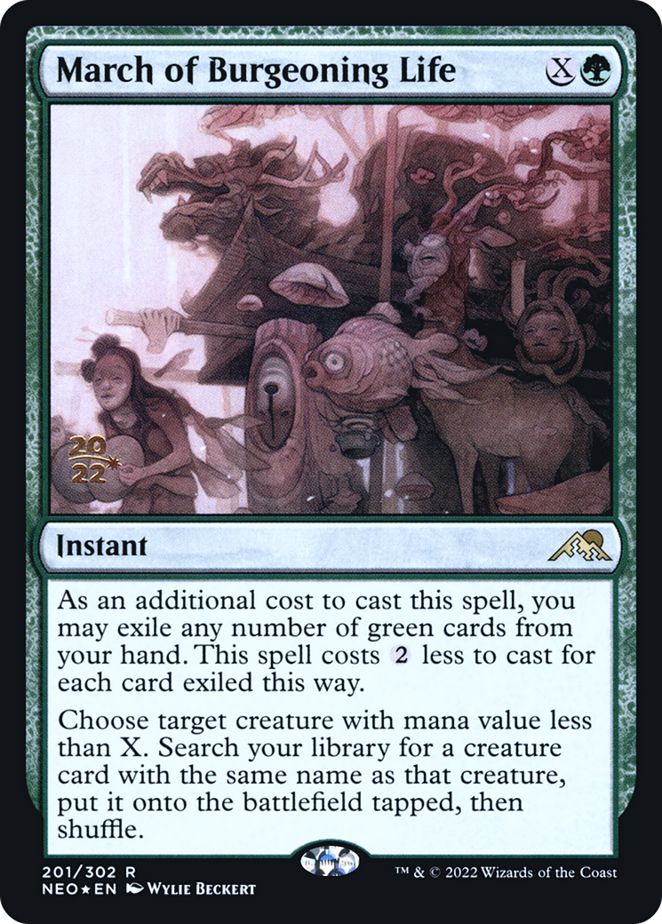 March of Burgeoning Life (PRE-201S) (Foil)