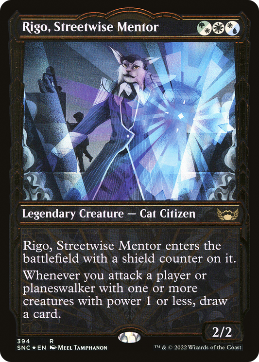 Rigo, Streetwise Mentor (SNC-394) (Showcase) (Gilded Foil)