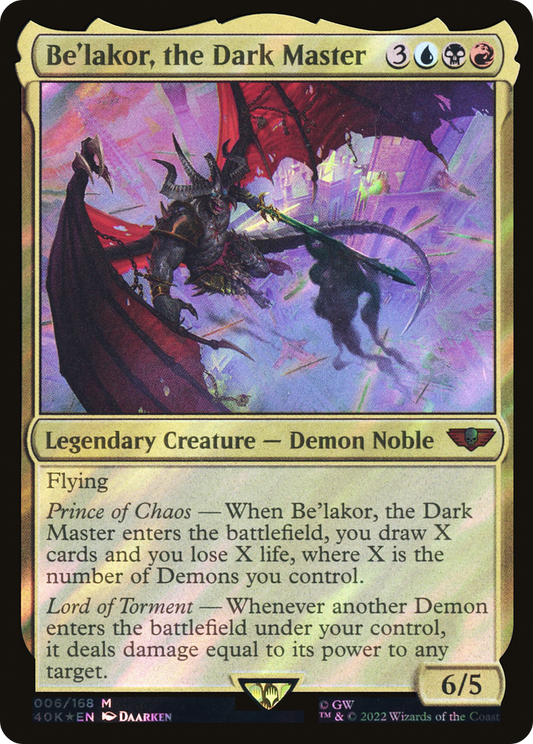 Be'lakor, the Dark Master (40K-006) (Surge Foil)