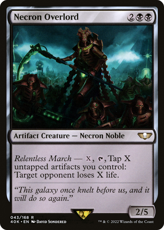 Necron Overlord (40K-043)