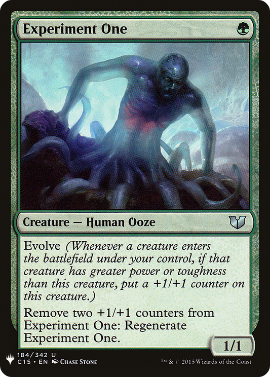 Experiment One (LIST-C15-184)