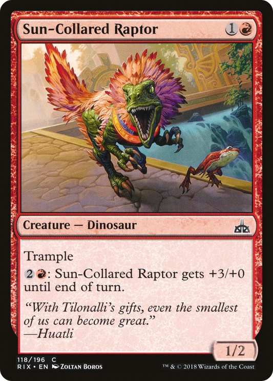 Sun-Collared Raptor (RIX-118) (Foil)