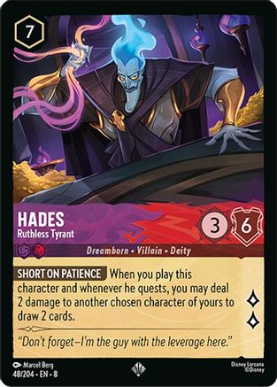 Hades - Ruthless Tyrant (8-048) (Cold Foil)