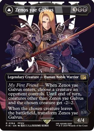 Zenos yae Galvus // Shinryu, Transcendent Rival (FIN-384) (Borderless) (Foil)