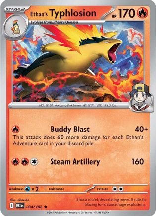 Ethan's Typhlosion (DRI-034) (Holofoil)