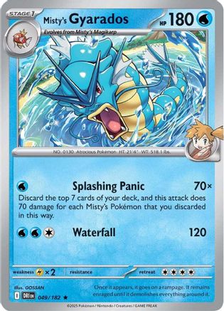 Misty's Gyarados (DRI-049) (Reverse Holofoil)
