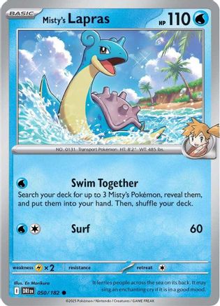 Misty's Lapras (DRI-050) (Reverse Holofoil)