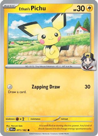 Ethan's Pichu (DRI-071) (Reverse Holofoil)