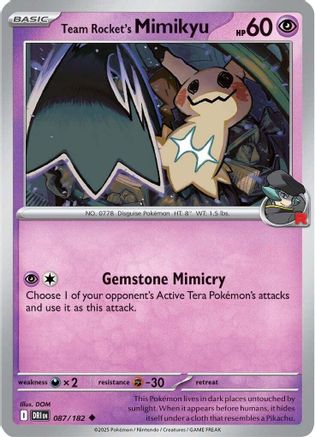 Team Rocket's Mimikyu (DRI-087) (Reverse Holofoil)