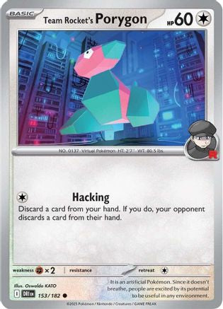Team Rocket's Porygon (DRI-153) (Reverse Holofoil)