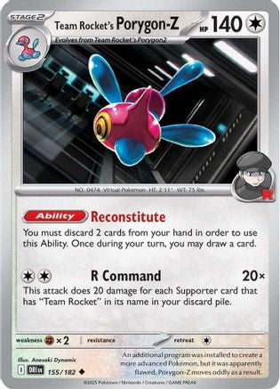 Team Rocket's Porygon-Z (DRI-155) (Reverse Holofoil)