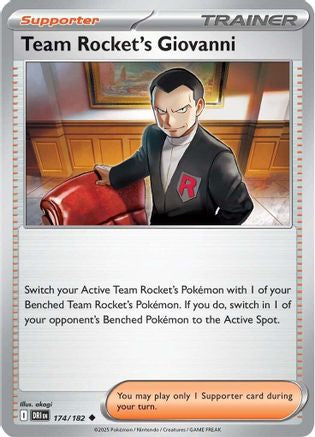 Team Rocket's Giovanni (DRI-174) (Reverse Holofoil)
