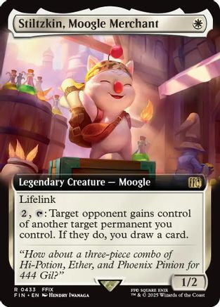 Stiltzkin, Moogle Merchant (FIN-433) (Extended Art) (Foil)