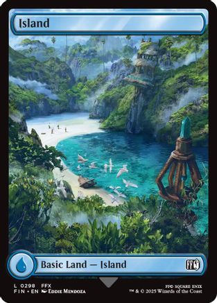 Island (FIN-298) (Full Art) (Foil)