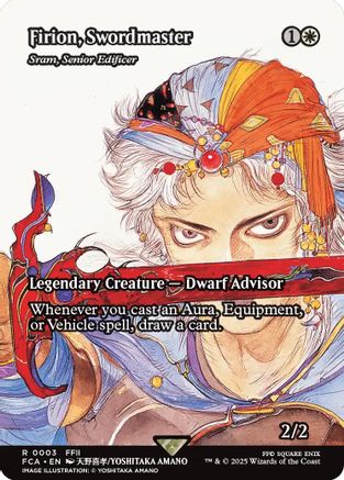 Firion, Swordmaster - Sram, Senior Edificer (Showcase) (FCA-003) (Foil)