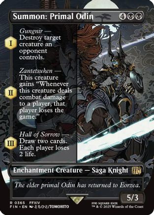 Summon: Primal Odin (FIN-365) (Borderless) (Foil)