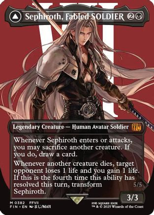 Sephiroth, Fabled SOLDIER // Sephiroth, One-Winged Angel (FIN-382) (Borderless)