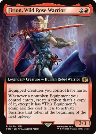 Firion, Wild Rose Warrior (FIN-459) (Extended Art) (Foil)