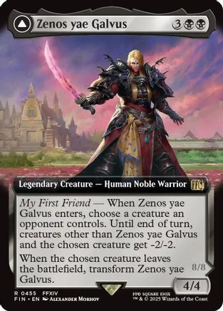 Zenos yae Galvus // Shinryu, Transcendent Rival (FIN-455) (Extended Art) (Foil)