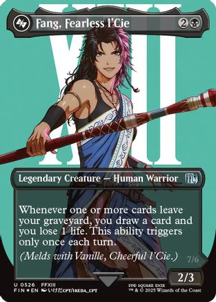 Fang, Fearless l'Cie (FIN-526) (Borderless) (Surge Foil)