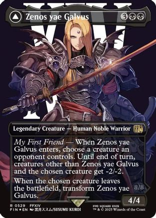 Zenos yae Galvus // Shinryu, Transcendent Rival (FIN-529) (Borderless) (Surge Foil)