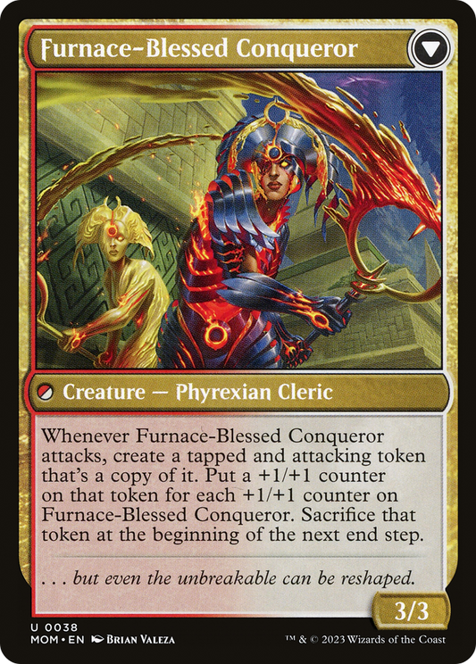 Sun-Blessed Guardian // Furnace-Blessed Conqueror (MOM-038) (Foil)