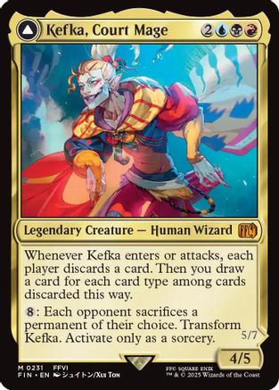 Kefka, Court Mage // Kefka, Ruler of Ruin (FIN-231) (Foil)