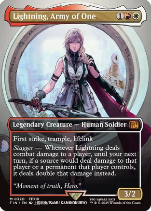Lightning, Army of One (FIN-320) (Borderless) (Foil)