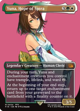 Yuna, Hope of Spira (FIN-404) (Borderless) (Foil)