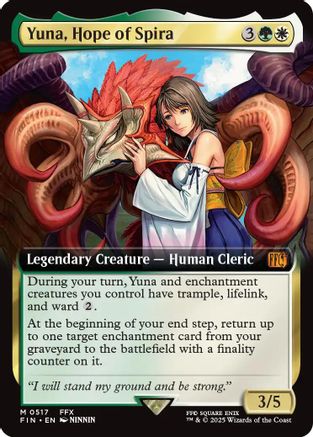 Yuna, Hope of Spira (FIN-517) (Extended Art) (Foil)